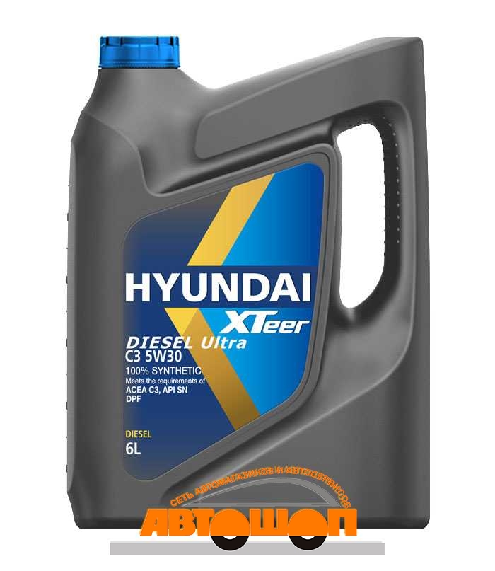HYUNDAI  XTeer Diesel Ultra C3 5W30, 6 л, Моторное масло синтетическое; артикул: 1061224