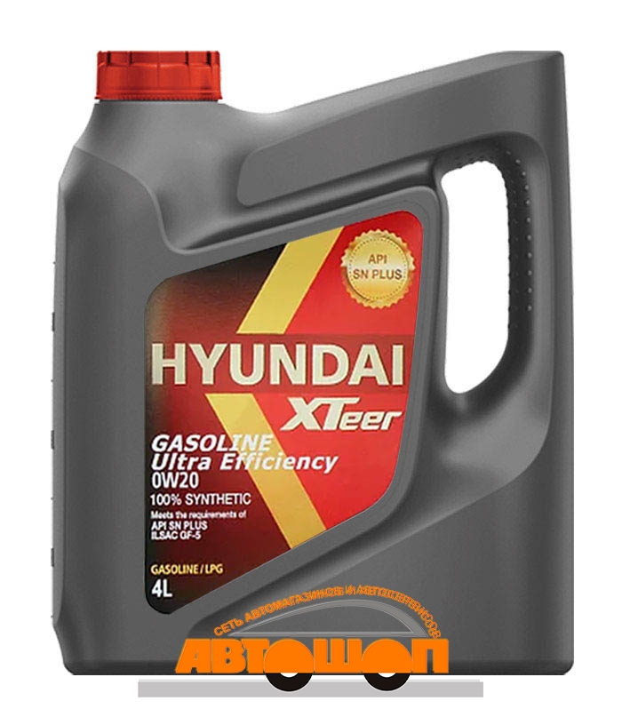 HYUNDAI  XTeer Gasoline Ultra Efficiency 0W20, 4 л, Моторное масло синтетическое; артикул: 1041121